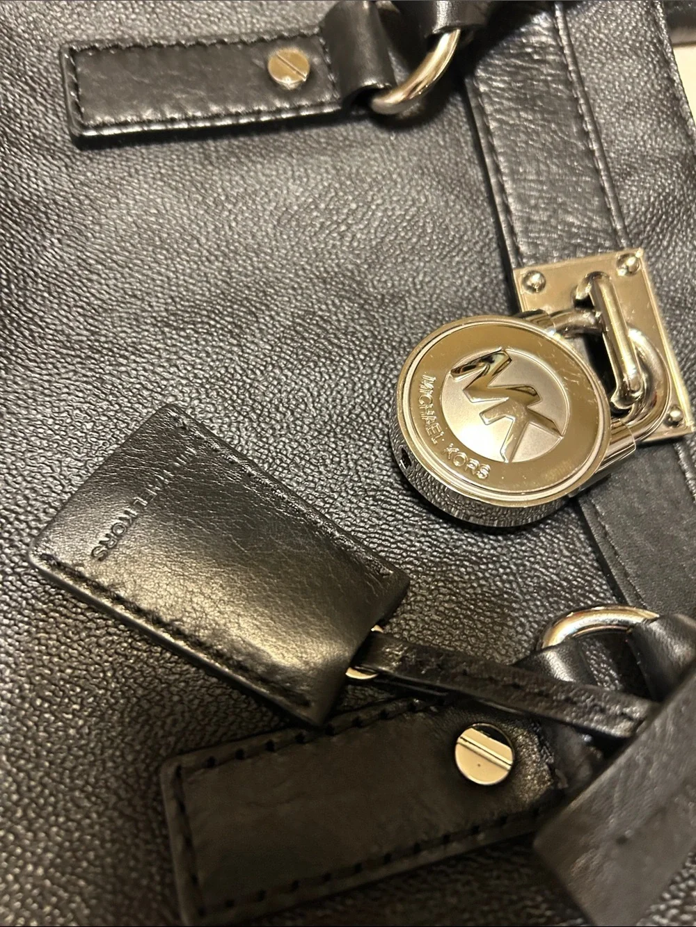 MICHAEL Michael Kors Black Satchel with Gold Hardware - Picture 8 of 13